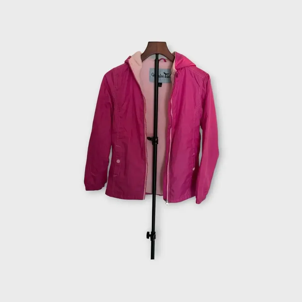 Whales Tail Outerwear Pink Hooded Jacket Size 14